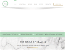 Tablet Screenshot of 360healingcentre.com